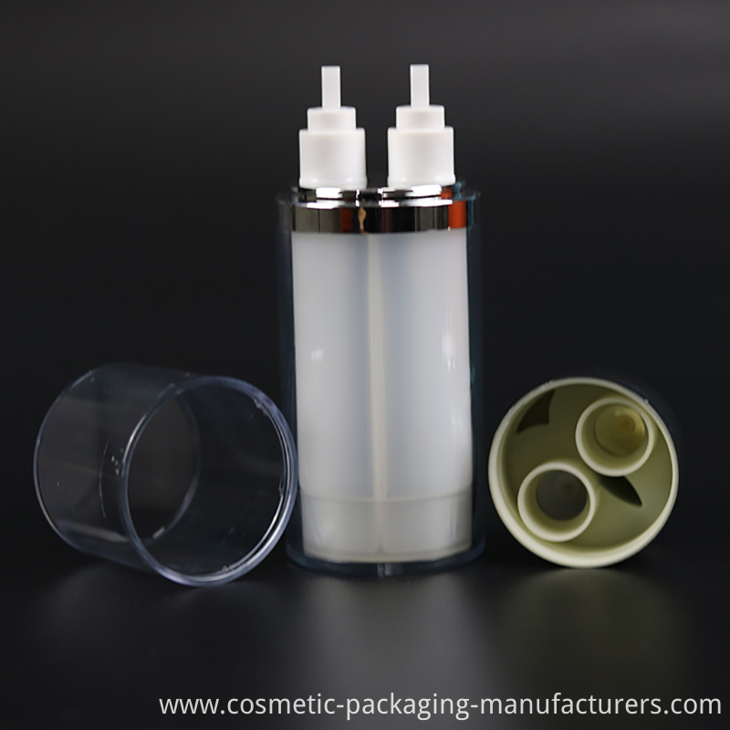 Double Tube Airless Bottle for Day and Night Cream (NAB38)